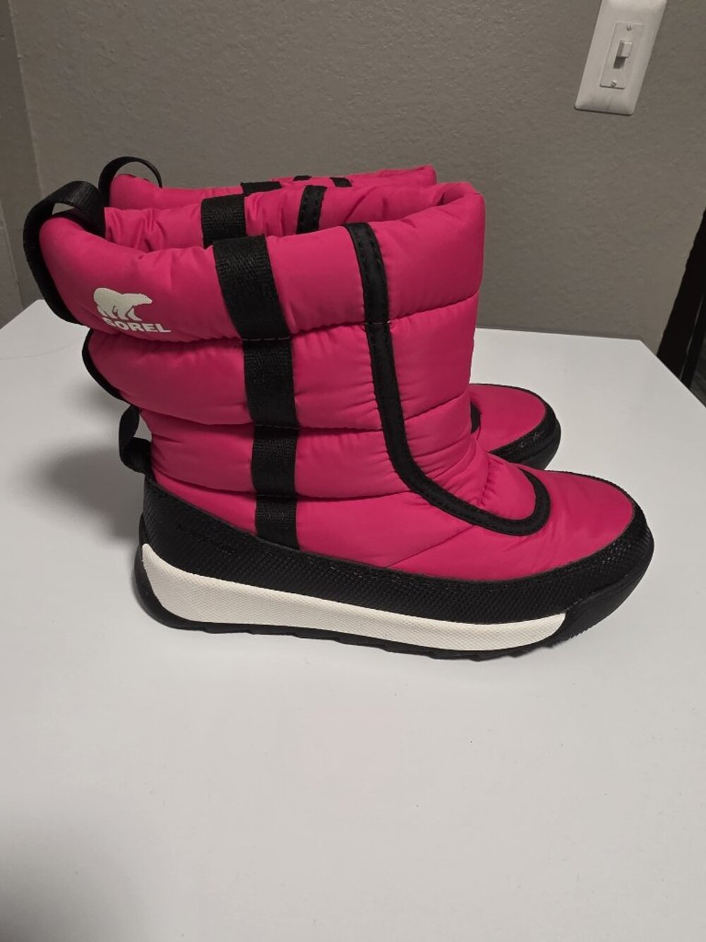 Sorel Whitney II Puffy Mid Kids Pink Waterproof Insulated Winter Boot | Sz13